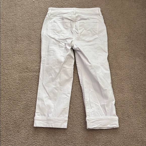 NYDJ White Marilyn Straight Pants Womens size 0 - Picture 4 of 8